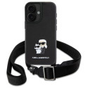 Kryt Karl Lagerfeld SAFFIANO iPhone 16 - černý