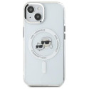 Kryt Karl Lagerfeld IML Metal iPhone 14 - bílá