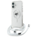 Kryt Karl Lagerfeld CHOUPETTE HEAD & CORD pro iPhone 16 - clear