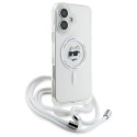 Kryt Karl Lagerfeld CHOUPETTE HEAD & CORD pro iPhone 16 - clear
