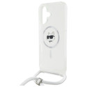 Kryt Karl Lagerfeld CHOUPETTE HEAD & CORD pro iPhone 16 - clear