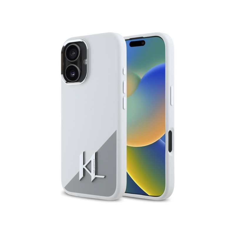 Kryt Karl Lagerfeld iPhone 16 pro iPhone 16 - bílý
