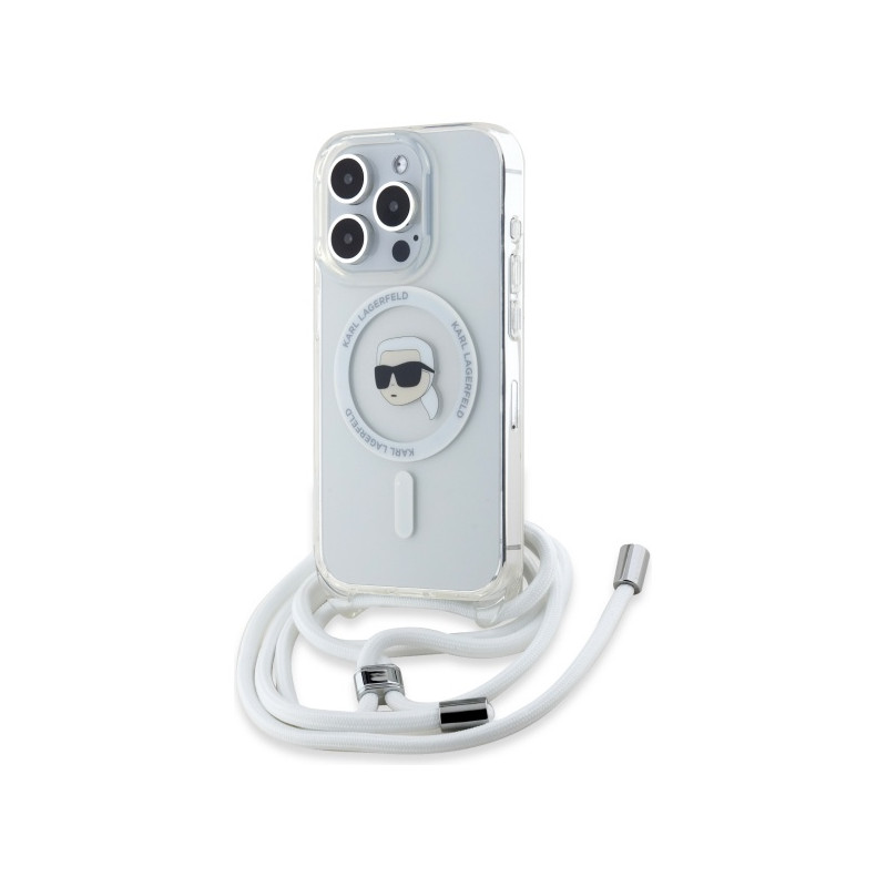 Kryt Karl Lagerfeld KARL HEAD pro iPhone 16 Pro Max - clear