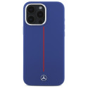 Kryt Mercedes SILICONE RED STRIPE MagSafe pro iPhone 16 Pro Max