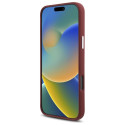Kryt Mercedes Silicone White Stripe pro iPhone 16 Pro Max - červená