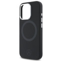 Kryt Mercedes SILICONE TONAL LOGO pro iPhone 16 Pro Max černý