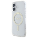 Kryt Guess GUHMP16MHFGERET pro iPhone 16 Plus - transparentní