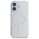 Kryt Guess GUHMP16MHFGERET pro iPhone 16 Plus - transparentní