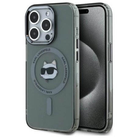 Kryt Karl Lagerfeld KLHMP15LHLSCHK iPhone 15 Pro – černá