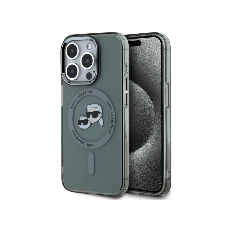 Kryt Karl Lagerfeld KLHMP15LHLSKCK pro iPhone 15 Pro - black/black
