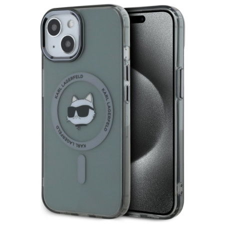 Kryt Karl Lagerfeld KLHMP15SHLSCHK pro iPhone 15 black/black