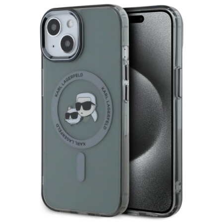 Kryt Karl Lagerfeld KLHMP15SHLSKCK pro iPhone 15 - černá