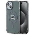 Kryt Karl Lagerfeld KLHMP15SHLSKIK pro iPhone 15 black/black