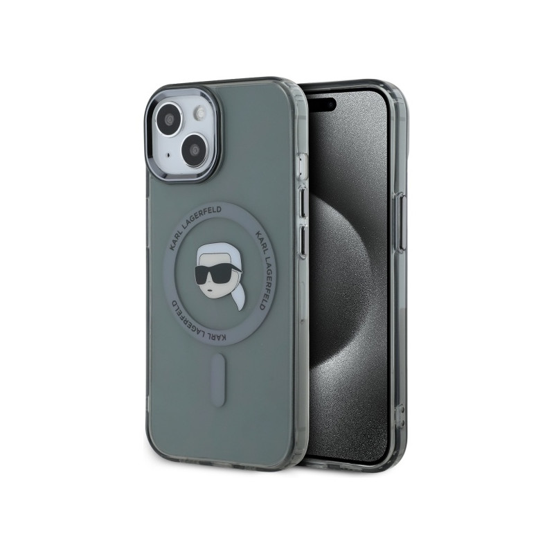 Kryt Karl Lagerfeld KLHMP15SHLSKIK pro iPhone 15 - black/black