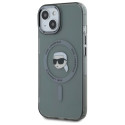 Kryt Karl Lagerfeld KLHMP15SHLSKIK pro iPhone 15 black/black
