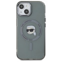 Kryt Karl Lagerfeld KLHMP15SHLSKIK pro iPhone 15 black/black