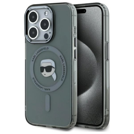 Kryt Karl Lagerfeld KLHMP15XHLSKIK iPhone 15 Pro Max - černá