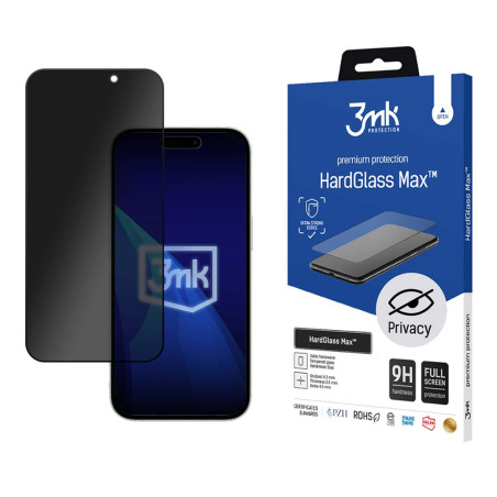 Ochranné sklo 3mk HardGlass Max Privacy pro iPhone 16 Pro