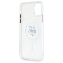 Kryt Karl Lagerfeld IML Metal Choupette pro iPhone 11 - bílý