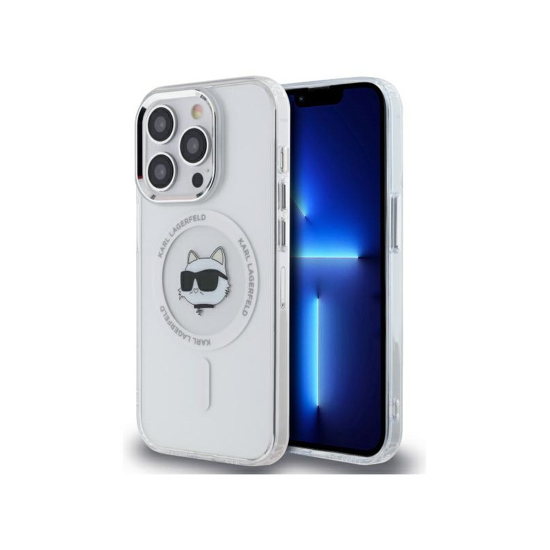Kryt Karl Lagerfeld CHOUPETTE Head pro iPhone 13 - bílý
