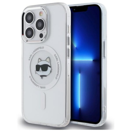 Kryt Karl Lagerfeld CHOUPETTE Head pro iPhone 13 - bílý