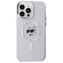 Kryt Karl Lagerfeld CHOUPETTE HEAD IML pro iPhone 13 Pro – bílá