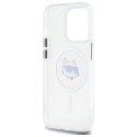 Kryt Karl Lagerfeld IML METAL CHOUPETTE Head pro iPhone 14 Pro - white