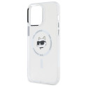 Kryt Karl Lagerfeld IML Choupette iPhone 14 Pro Max bílá