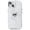 Kryt Karl Lagerfeld IML Choupette pro iPhone 15 - white