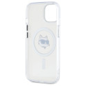 Kryt Karl Lagerfeld IML Choupette pro iPhone 15 - white