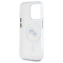 Kryt Karl Lagerfeld IML Metal pro iPhone 15 Pro Max - white