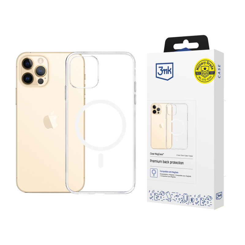 Kryt 3mk MAGCASE pro iPhone 12 Pro Max - transparentní