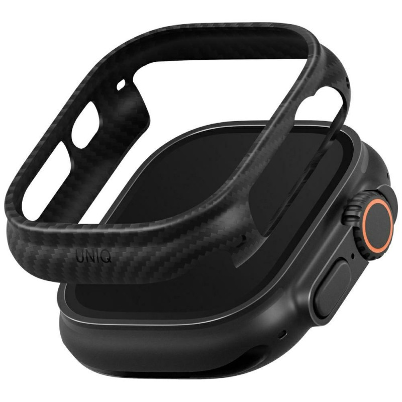 Kryt UNIQ KEVA VERGE pro Apple Watch 49mm - černý