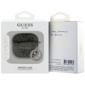 Kryt Guess 4G STRASS CHARM pro AirPods 4 - hnědý