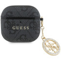 Pouzdro Guess 4G STRASS pro AirPods 4 - černá