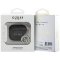 Pouzdro Guess 4G STRASS pro AirPods 4 - černá