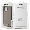 Kryt DKNY Grained Metal MagSafe pro iPhone 15 – béžový