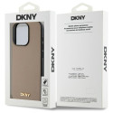 Kryt DKNY Grained Metal pro iPhone 15 Pro Max - béžový