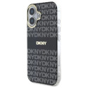 Kryt DKNY Repeat Texture Pattern pro iPhone 16 - černý