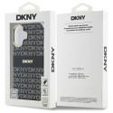 Kryt DKNY Repeat Texture Pattern pro iPhone 16 - černý