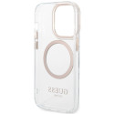 Kryt Guess Metal Outline MagSafe iPhone 15 Pro – zlatý