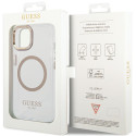 Kryt GUESS Metal Outline pro iPhone 15 Plus - zlatý