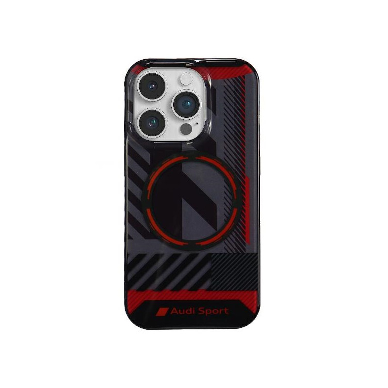 Kryt Audi IML Sport MagSafe pro iPhone 14 Pro Max - černá/černá