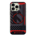 Kryt Audi IML SPORT MagSafe pro iPhone 16 Pro Max - černá/černá