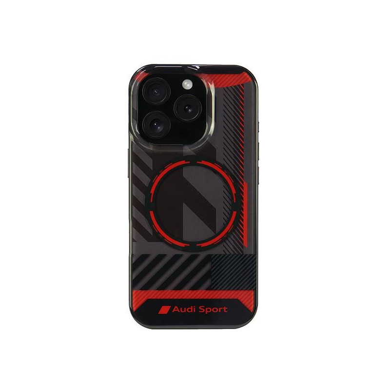 Kryt Audi IML Sport MagSafe pro iPhone 16 Pro - černá/černá