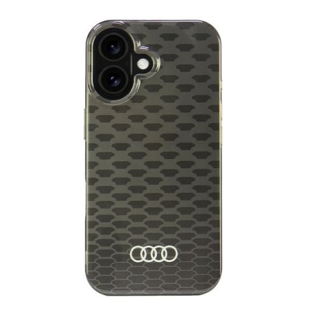 Kryt Audi IML Stitching Pattern pro iPhone 16 - black/black