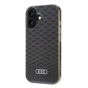 Kryt Audi IML Stitching Pattern pro iPhone 16 - black/black