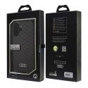 Kryt Audi IML Stitching Pattern pro iPhone 16 - black/black