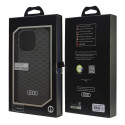 Kryt Audi IML Stitching Pattern pro iPhone 16 Pro - black
