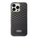 Kryt Audi IML Stitching Pattern MagSafe iPhone 16 Pro Max černá/čer